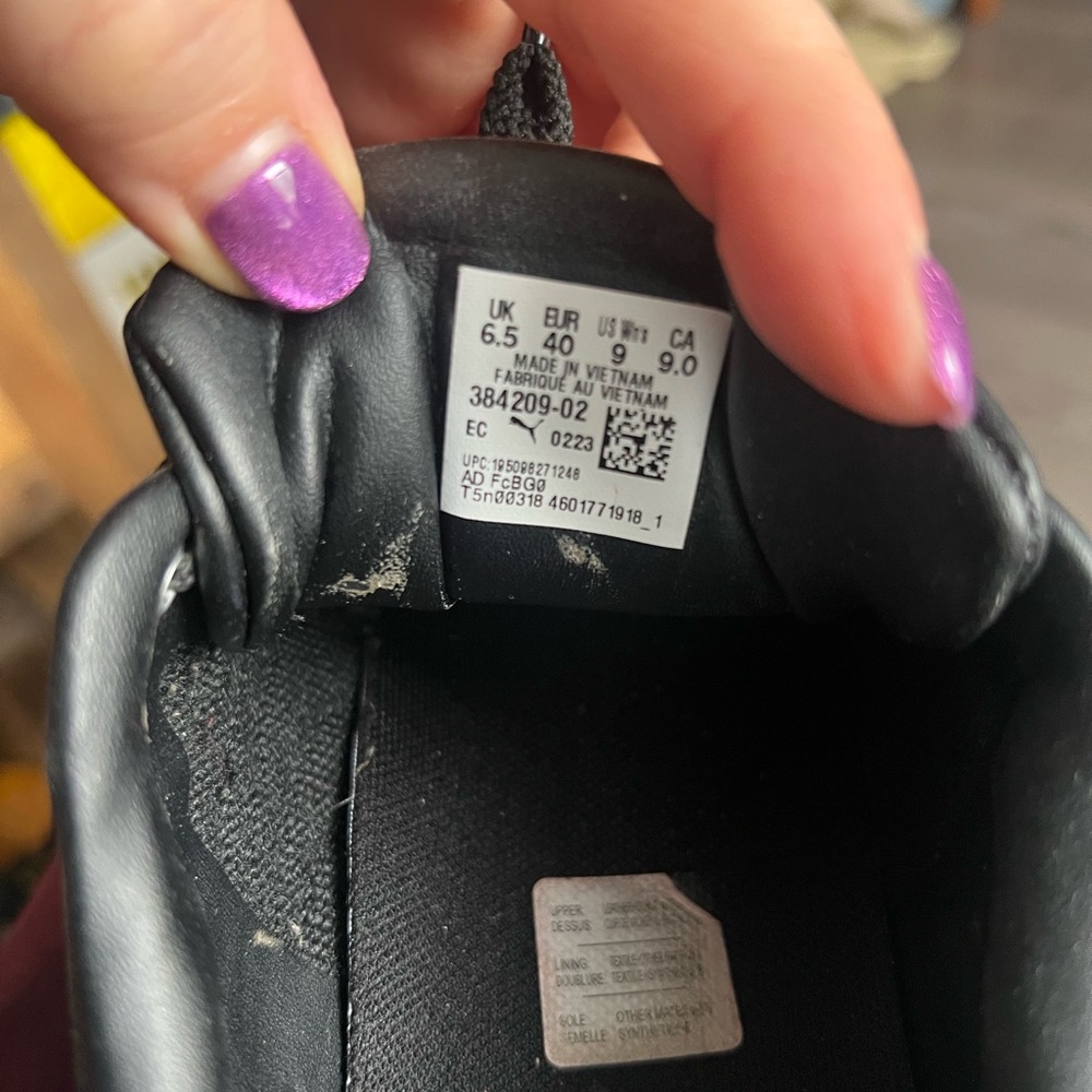 Puma Black leather platform Sneakers - Picture 5 of 5